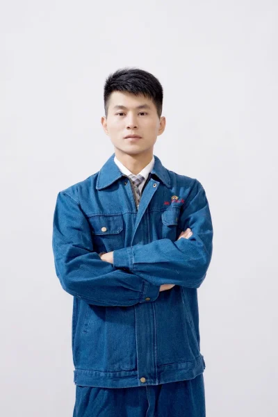 牛仔工作服男款套装NZ002上身实拍