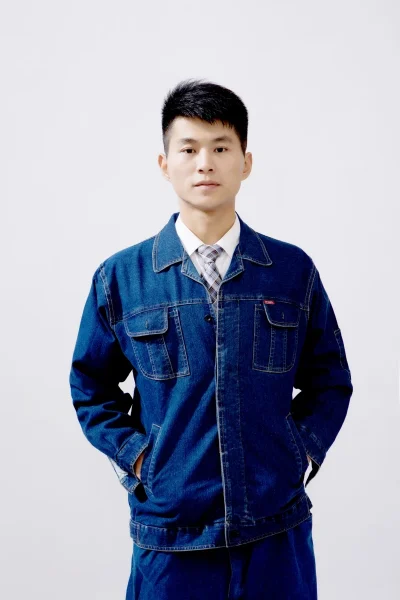 牛仔工作服分体套装NZ003上身实拍
