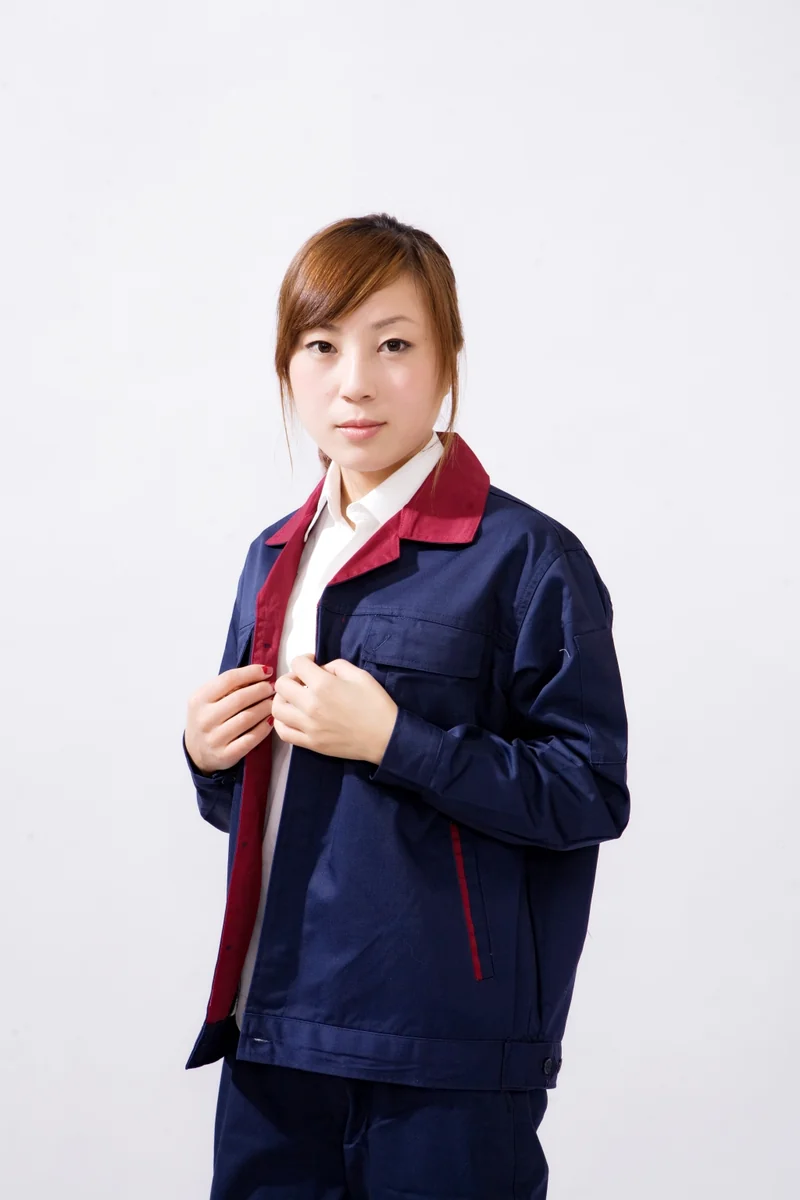 春秋工作服P211款式细节实拍
