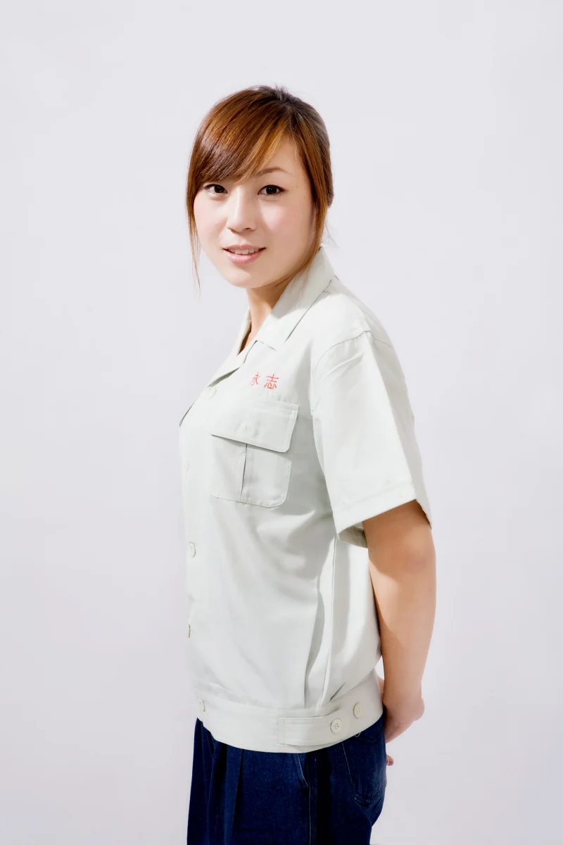夏装工作服B701款式细节实拍