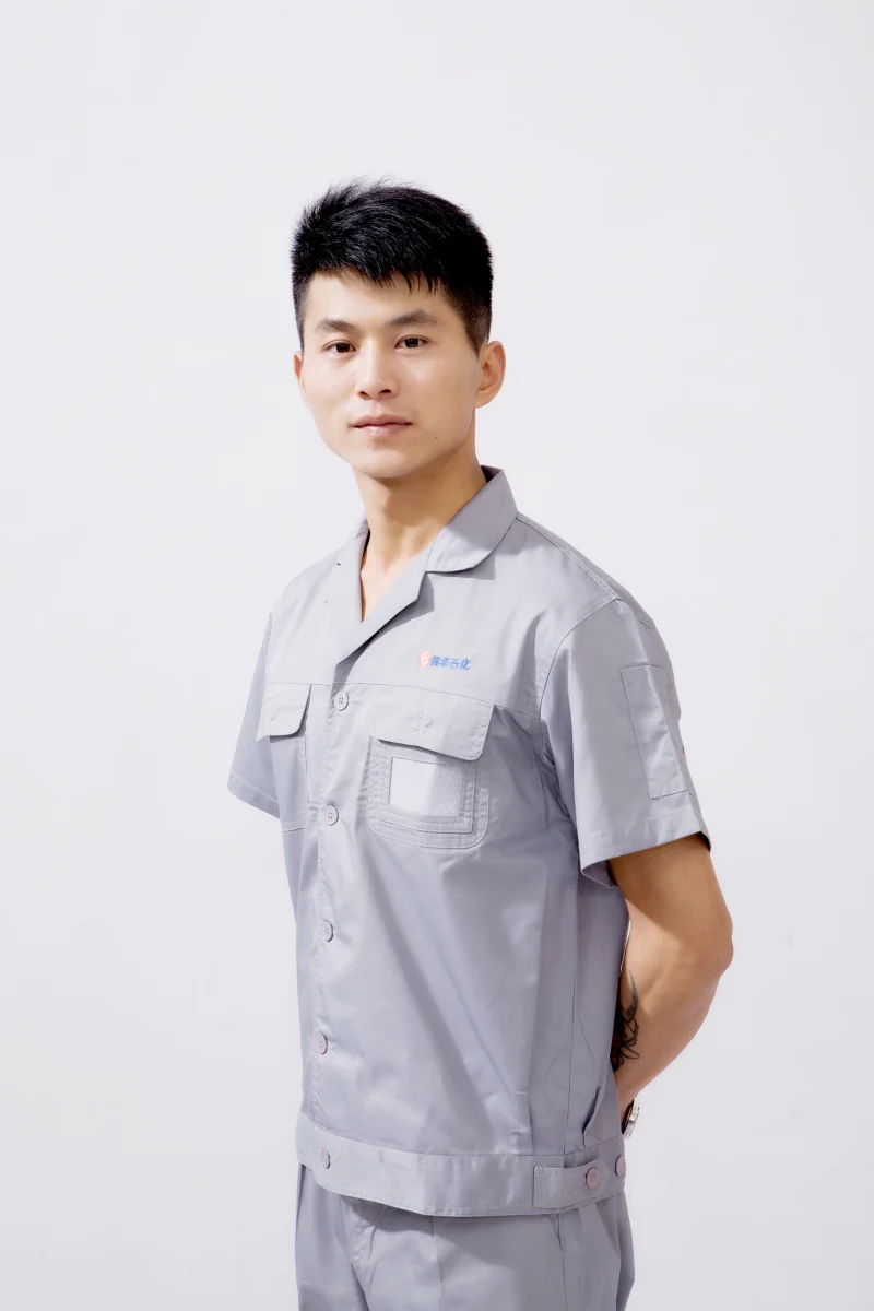 夏装工作服B702款式细节实拍
