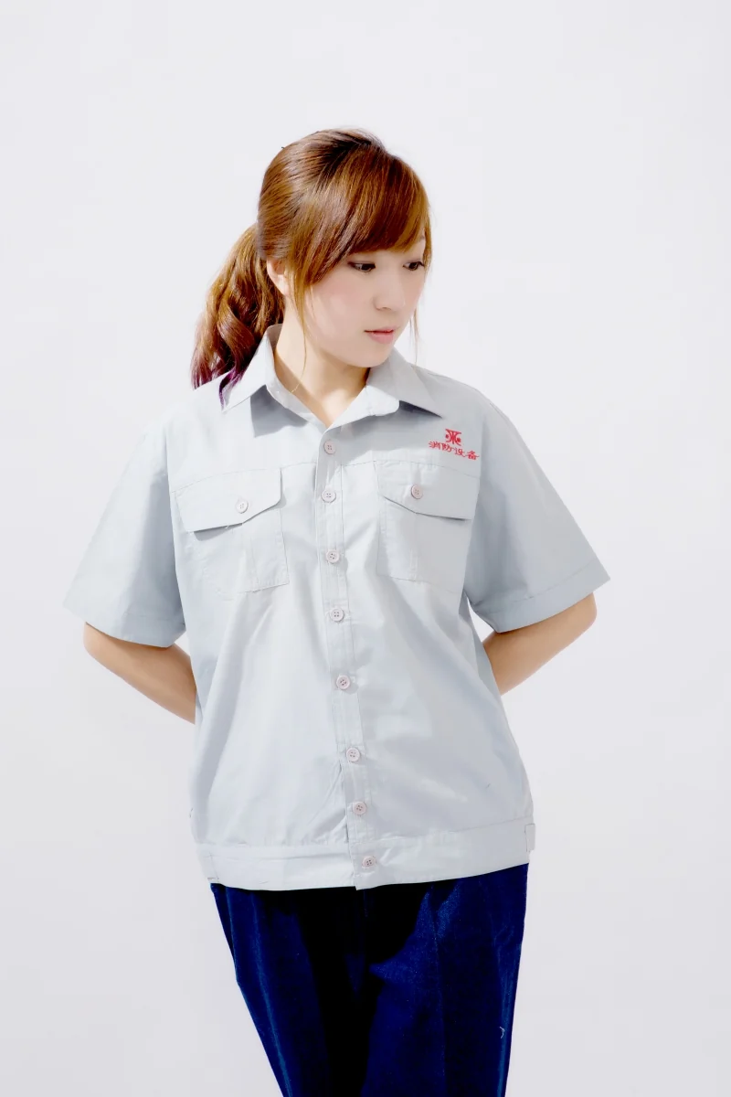 夏装工作服B704款式细节实拍
