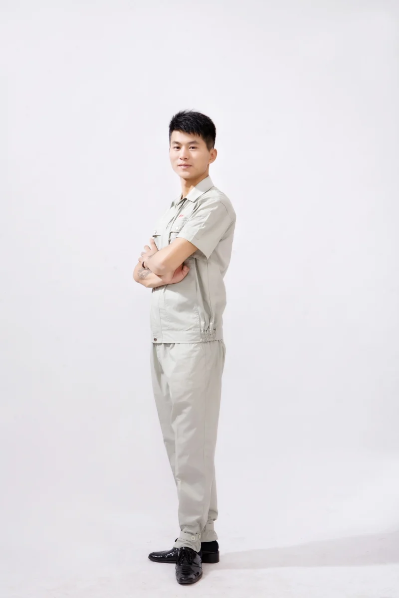 夏装工作服B705款式细节实拍