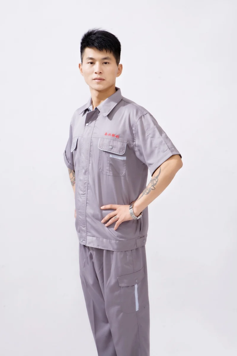 夏装工作服B706款式细节实拍