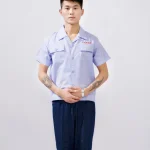 夏装短袖翻领工装衬衫