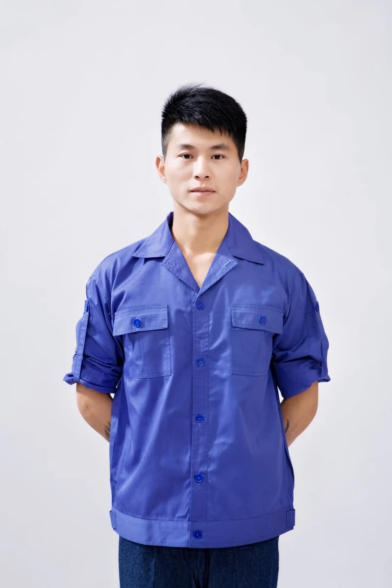 夏装工作服B709款式细节实拍