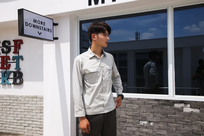 夏装工作服B710款式细节实拍
